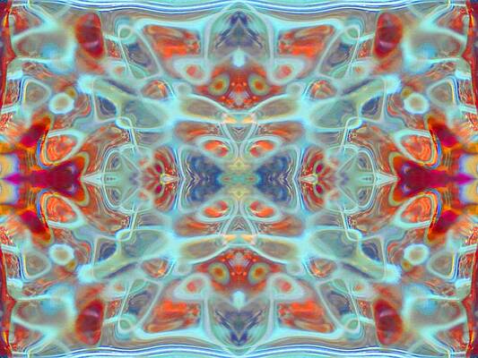 Orange Wall Art featuring the digital art Abstract Expressionaryish 25 by T Oliver