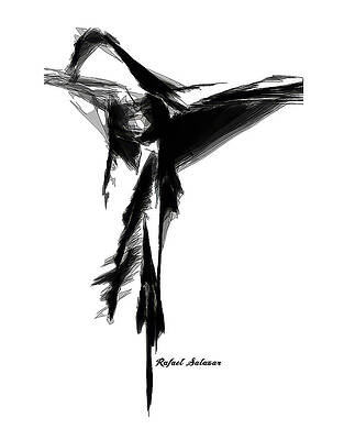 Modern Wall Art featuring the digital art Abstract Flamenco by Rafael Salazar