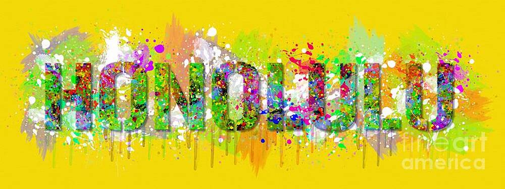 Painting - Abstract Honolulu - Hawaii, USA by Stefano Senise