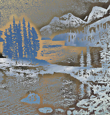 Abstract Mountain Landscape Photograph