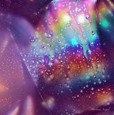 Abstract Raindrops on Glass Wall Art