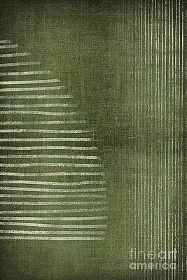 Rusty Green Abstract Pattern Digital Art