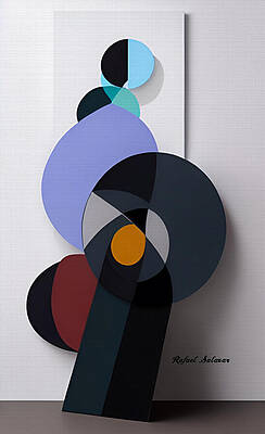 Wall Art featuring the painting Abstract Spin by Rafael Salazar