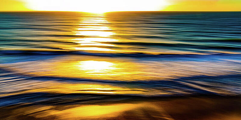 Nature Wall Art featuring the photograph Abstract Sunset On Water Mazatlan Mexico by Tommy Farnsworth