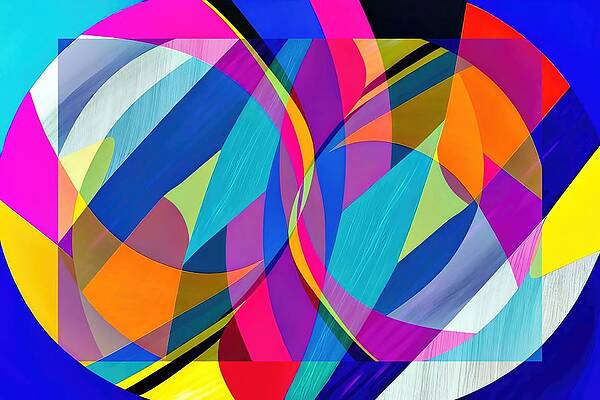 Vibrant Digital Art - AbstractoPop by David Manlove
