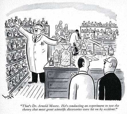 Laboratory Drawing - Accidental Discoveries by Sydney Hoff