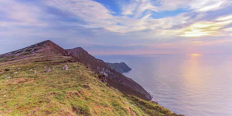 Sunset Photograph - Achill Head Sunset From Croaghaun, Achill Island, Ireland by Adrian Hendroff