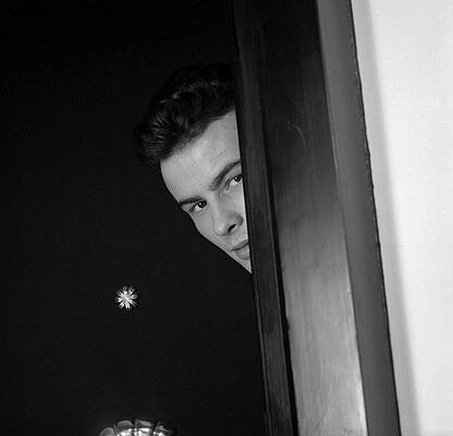Monochrome Photograph - Actor Horst Buchholz by Cecil Beaton