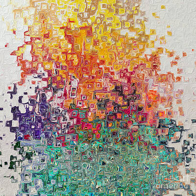 Mixed Media - Acts 2 38. Receive The Gift. Abstract Christian Wall Art by Mark Lawrence