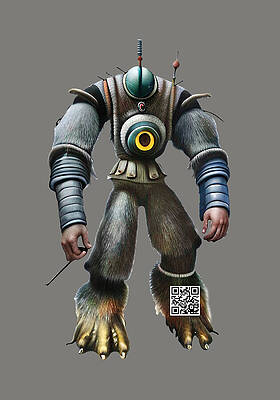 Wall Art featuring the digital art Adamus by Rafael Salazar
