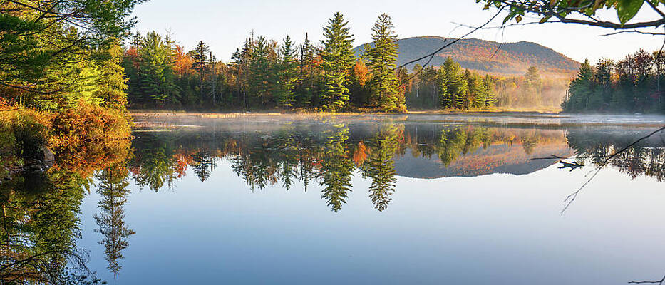 Tranquil Wall Art featuring the photograph Adirondacks Autumn At Tupper Lake 4 by Ron Long Ltd Photography