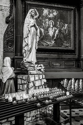 Wall Art featuring the photograph Adoration - Black And White by Tatiana Travelways