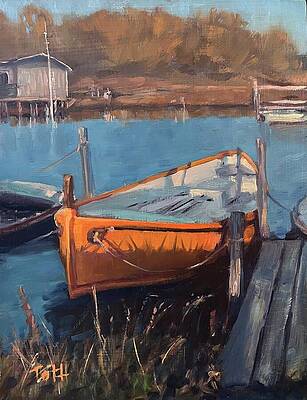 Summer Wall Art featuring the painting Adventure Awaits by Laura Toth