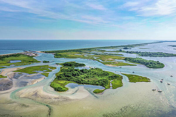 Seascape Photograph - Adventures At Charlestown Breach-way by Veterans Aerial Media LLC