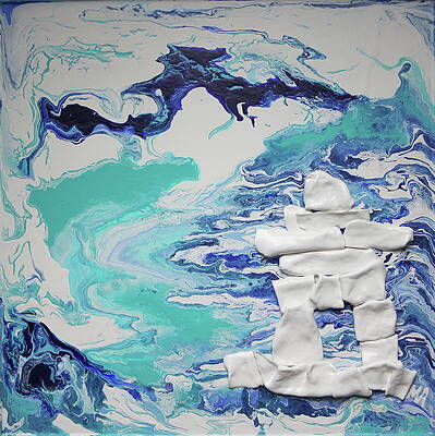 Wall Art featuring the painting Aerial North by Madeleine Arnett