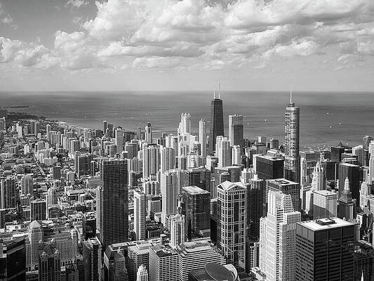 Chicago Photograph - Aerial View Of Chicago From Willis Tower by Shankar Adiseshan