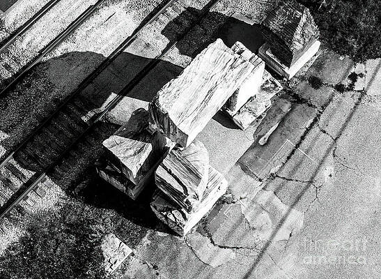 Wall Art featuring the photograph Aerial View Of Marble Entryway Proctor Marble Museum, Vermont by Eric Killorin