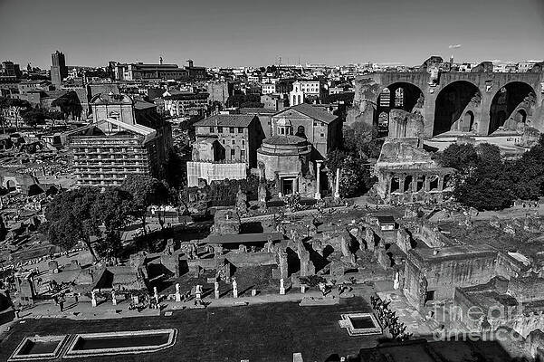 Aerial View of Roman Ruins by Stefano Senise
