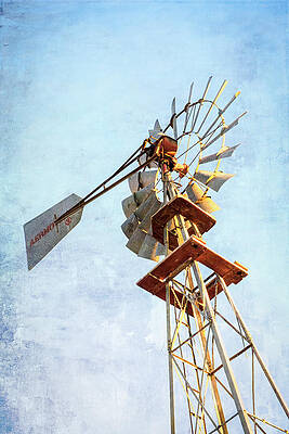 Wall Art featuring the photograph Aermotor Windmill by Mary Lee Dereske