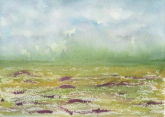 Colorful Painting - After The Rain South Carolina Field Series by Elizabeth Reich