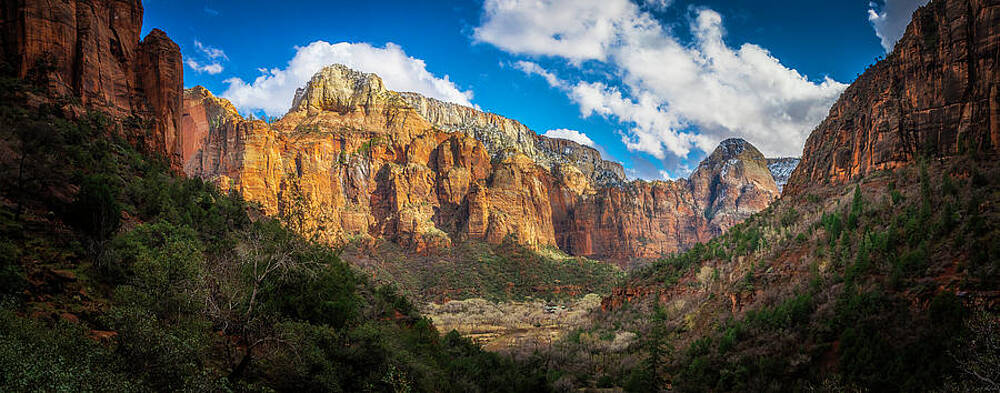 Panoramic Wall Art featuring the photograph Afternoon From Upper Emerald Pool by Owen Weber