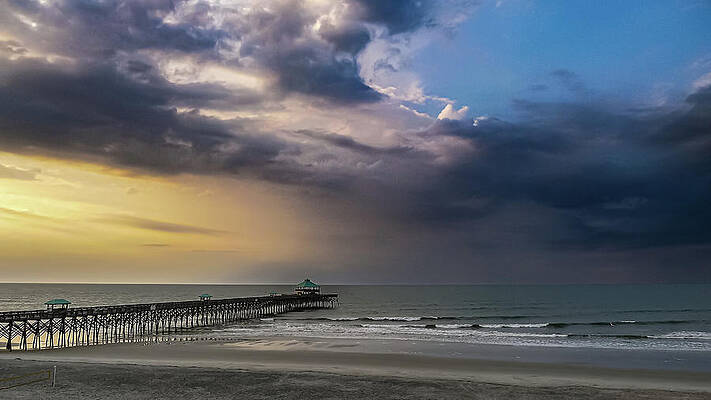 South Carolina Photograph - Afternoon Ocean Scene by Louis Dallara