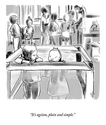 Simple Drawing - Ageism Plain And Simple by Sophie Lucido Johnson