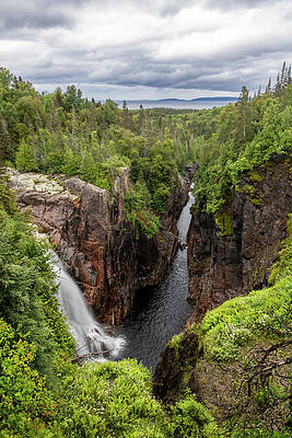 Outdoors Photograph - Aguasabon Falls And Gorge, Ontario 3 by John Twynam
