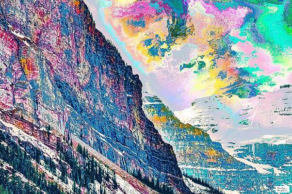 Al- Colourful Mountain Landscape by Alex John Bergerman