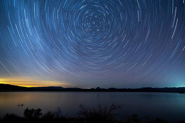 Lake Wall Art featuring the photograph Alamo Lake Vortex by Matt Halvorson