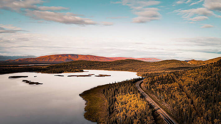 Beautiful Wall Art featuring the photograph Alaska Highway, Autumn Beauty by Shannon Williams