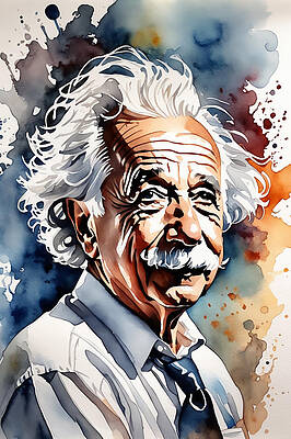 Digital Art - Albert Einstein by The Luxury Art Collection