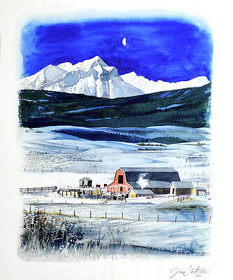 Alberta Farm Print