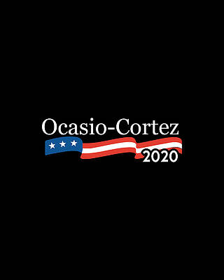 Party Wall Art featuring the digital art Alexandria Ocasio Cortez 2020 T Shirt by Flippin Sweet Gear
