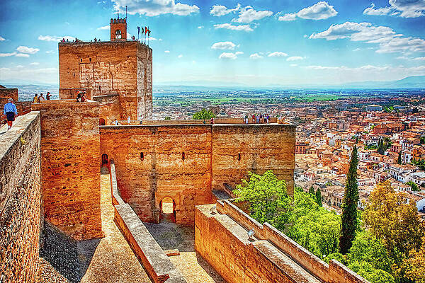 Alhambra Fortress View Wall Art
