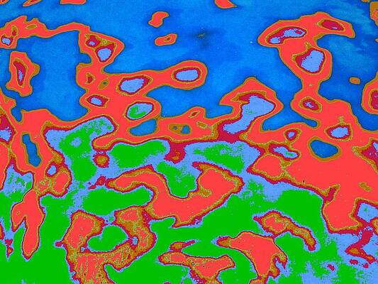 Orange Wall Art featuring the digital art Alien Dance Party by T Oliver