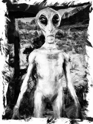 Mexico Wall Art featuring the photograph Alien Roswell New Mexico by Tatiana Travelways