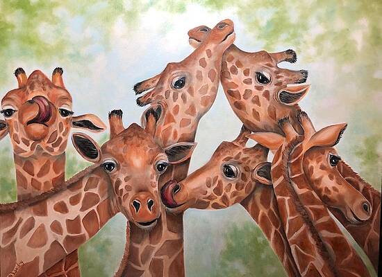 Wall Art featuring the painting All In The Family by Barbara Landry