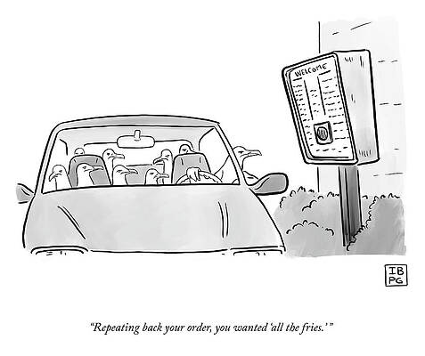 Drive-Thru Gull Frenzy Wall Art