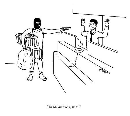 Underwear Drawing - All The Quarters by Jeremy Nguyen