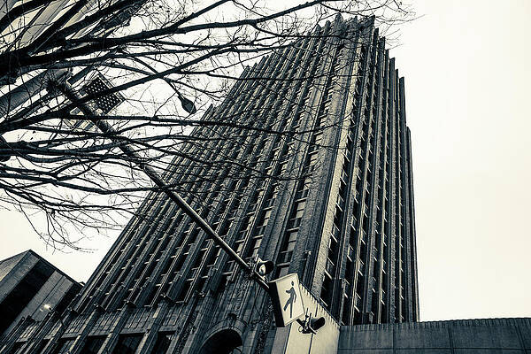 Light Wall Art featuring the photograph Allentown PPL Global Building Split Tone by Jason Fink