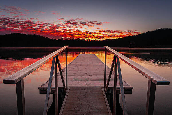Wall Art featuring the photograph Almanor Dawn by Mike Lee