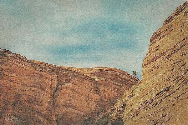 Wall Art featuring the painting Alone by Jeffrey Kolker