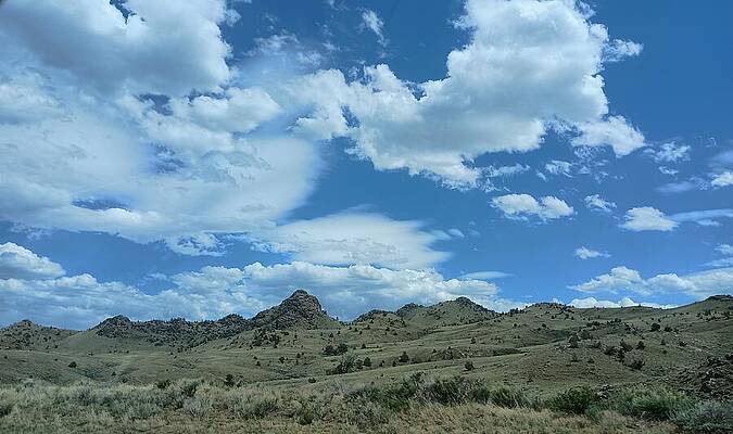 Sky Photograph - Along A WY Hwy 2 by Amanda R Wright