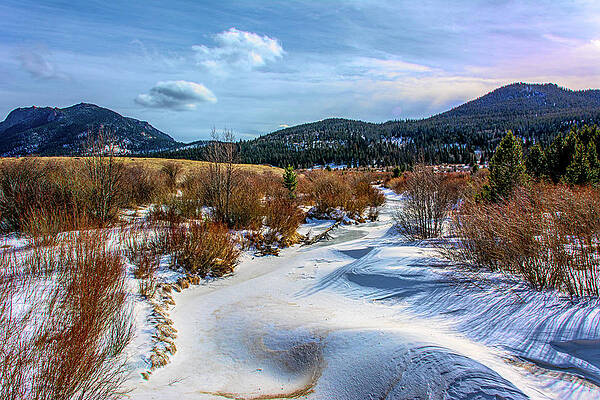 Colorado Photograph - Along Fall River In Winter by Douglas Wielfaert