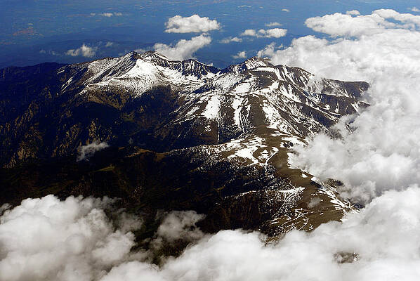 Sky Wall Art featuring the photograph Alps From Above by Severija Kirilovaite