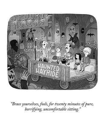 Pain Drawing - Al's Haunted Hayride by Tom Chitty and Ellis Rosen