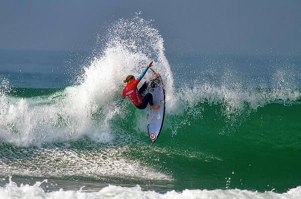 Wall Art featuring the photograph Alyssa Spencer Surfing by Waterdancer