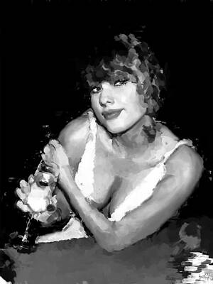 Black And White Digital Art - Taylor Swift, Tortured Poets Department by Gradify Creations