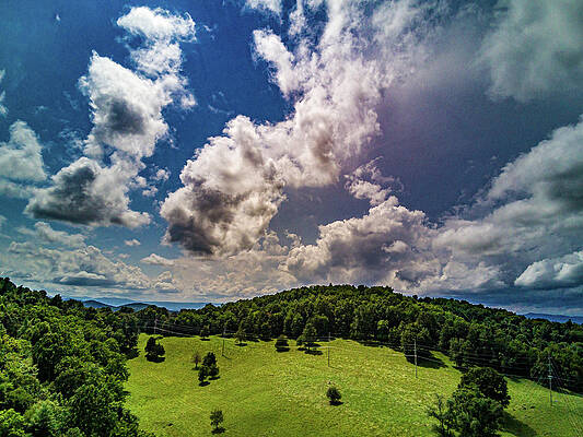 Sky Wall Art featuring the photograph Amazing Shenandoah Clouds by Louis Dallara